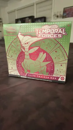 Pokemon Scarlet & Violet Temporal Forces Elite Trainer Box ETB Iron Leaves New - Image 1
