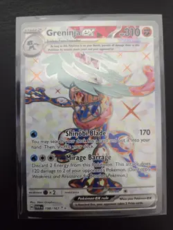 Pokemon TCG Greninja ex 198/167 SV06 Twilight Masquerade Ultra Rare Holo ENG - Image 1