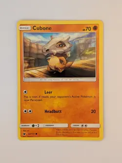 Pokemon Cubone Crimson Invasion #52/111 LP TCG - Image 1
