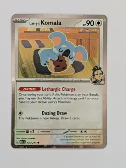 Pokemon Larry's Komala Ascended Heroes #175/217 Cosmos Holo NM TCG - Image 1