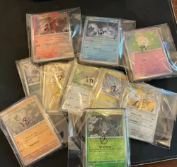 Surging Sparks card Lot 130+ cards, no duplicate finishes, Great binder starter - Image 2
