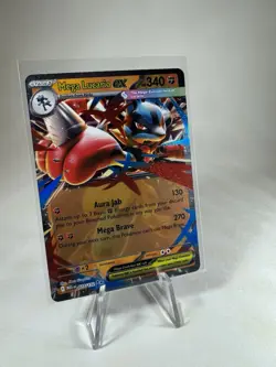 Mega Lucario EX 77/132 Ultra Rare Holo Mega Evolutions TCG Pokemon Card - Image 1