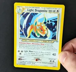Light Dragonite #14 Pokemon Neo Destiny SWIRL HP - Image 3
