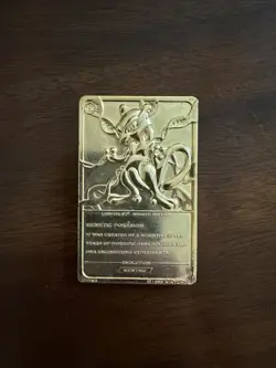 Nintendo Pokemon Mewtwo 1999 Gold-Plated Collectible Card Vintage - Image 2