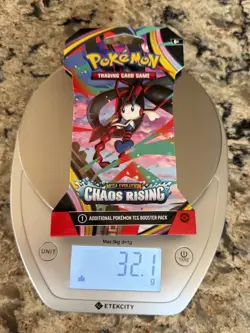 HEAVY! GOD PACKUU SIRUU 32.1g Chaos Rising Pokemon TCG Sleeved Booster (SEALED) - Image 1