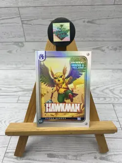 Pikachu as Cosplay Hawkman DC Heroes & Villains Non-Pokemon Fan Art Trading Card - Image 1