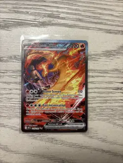 Pokemon TCG Team Rockets Moltres EX Card 229/182 Destined Rivals - Image 1