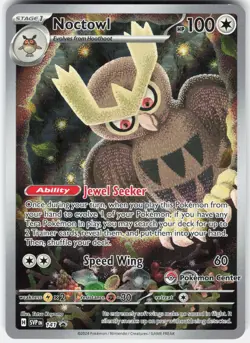 Pokemon Noctowl (Pokemon Center Exclusive) 141 Holo Scarlet & Violet Promo - Image 1