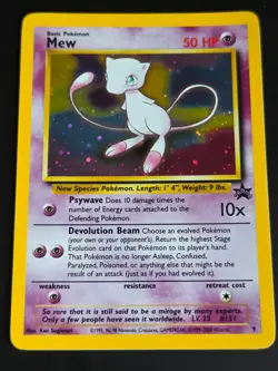 Vintage Pokemon Card Mew 9 Wizards Black Star Holo Promo WOTC NM - Image 1