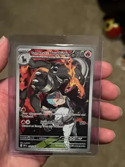 Pokemon Team Rocket's Houndoom 191/182 Destined Rivals Pokemon Holo NM - Image 1