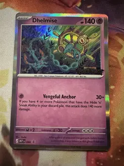 Dhelmise 084 MEP Pitch Black Build & Battle Promo Stamped Pokemon TCG LP - Image 1