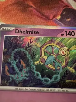 Dhelmise 084 MEP Pitch Black Build & Battle Promo Stamped Pokemon TCG LP - Image 2