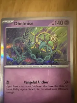 Dhelmise MEP 084 Prerelease Stamped Promo - Pokemon TCG: Pitch Black - NM - Image 4