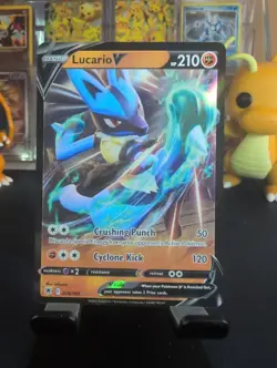 Lucario V 078/189 Swsh10: Astral Radiance Holo Pokemon TCG Near Mint Condition - Image 1