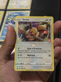 Pokemon Eevee SWSH118 BSP HOLO BLEED With HD SWIRLS 🌀 - Image 1
