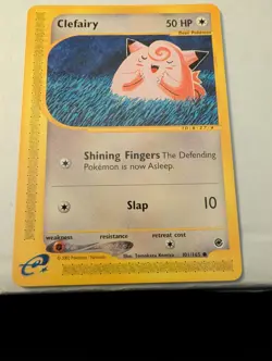 Vintage 2002 Clefairy #101/165 Expedition e-Reader Common Pokemon WOTC - Image 1