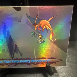 Was This Trip Really Necessary; Topps Pokemon Movie #49; Rainbow Foil, Blue Logo - Image 2