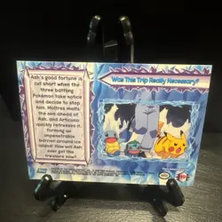 Was This Trip Really Necessary; Topps Pokemon Movie #49; Rainbow Foil, Blue Logo - Image 4