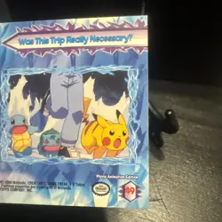 Was This Trip Really Necessary; Topps Pokemon Movie #49; Rainbow Foil, Blue Logo - Image 5