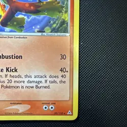 Pokemon TCG Blaziken 20/110 EX Holon Phantoms Rare - LP - Image 5