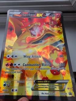 Pokemon Card TCG - Charizard EX XY121 Jumbo Oversized Black Star Promo Card - Image 1