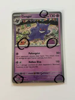 ** 5 swirls Gengar 094/165 Pokemon 151 Sams Promo - Image 1