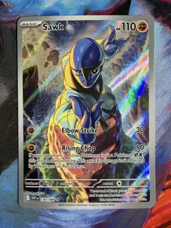 Sawk 130/086 Sv: White Flare Holo Pokemon Illustration Rare IR - Image 1