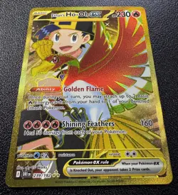 Pokemon Ethan's Ho-Oh ex Hyper Rare Full Art Holo 239/182 Destined Rivals - Image 2