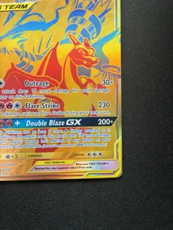 Pokemon: Reshiram & Charizard GX Tag Team Sun & Moon Promo SM247 (Gold) - Image 5