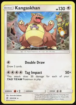 Unified Minds Kangaskhan 163/236 Holo Rare Pokemon NM/M - Image 1