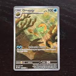 Omanyte 180/165 Pokemon 151 Scarlet & Violet Illustration Rare Full Art NM - Image 1