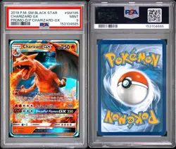 2019 Pokemon Charizard GX SM195 SM Black Star Promo Holo English PSA 9 - Image 1