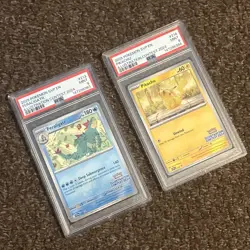 Pokemon Illustration Contest 2024 Feraligator & Pikachu PSA 9 sequential Set - Image 1