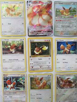 Pokemon 9 Lot ALL EEVEE! VTG 1st Ed VMAX Rare Cracked Ice Holo Promo Stamped - Image 1