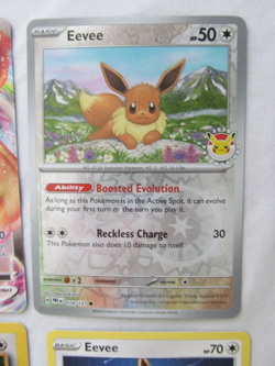 Pokemon 9 Lot ALL EEVEE! VTG 1st Ed VMAX Rare Cracked Ice Holo Promo Stamped - Image 5
