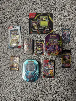Huge Pokemon TCG Sealed Box & Packs Lot Tins, Blister, Checklane, Sword & Shield - Image 1