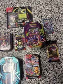 Huge Pokemon TCG Sealed Box & Packs Lot Tins, Blister, Checklane, Sword & Shield - Image 3