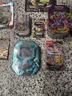 Huge Pokemon TCG Sealed Box & Packs Lot Tins, Blister, Checklane, Sword & Shield - Image 4