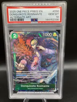 Donquixote Rosinante OP05-030 Alternate Art PSA 10 GEM MT One Piece Card Game - Image 1