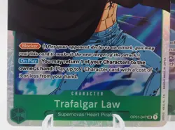 4x One-Piece OP01-047 Trafalgar Law (047) SR Premium Booster -The Best- OP01 - Image 2