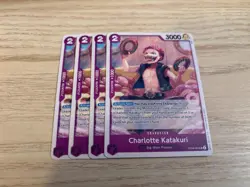 OP08-062 Playset 4 x Charlotte Katakuri (062) English UC One Piece TCG Card Game - Image 1