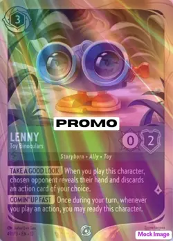 Lenny - Toy Binoculars -49/P3 - 💫FOIL PROMO💫 - EN12 - Disney Lorcana - Image 1