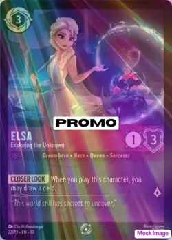 Elsa - Exploring the Unknown 22/P3 - Disney Lorcana TCG 💫FOIL PROMO💫 - Image 1