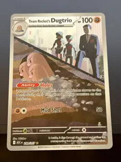 Pokemon TCG Team Rocket's Dugtrio 239/217 ASC Full Art Holo - Image 1