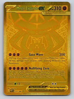 Pokemon - Mega Zygarde ex Gold Hyper Rare - 124/088 - Perfect Order - NM - Image 1
