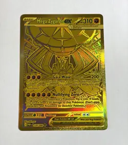 Pokemon TCG Mega Zygarde ex 124/088 Gold Hyper Rare Perfect Order NM - Image 1