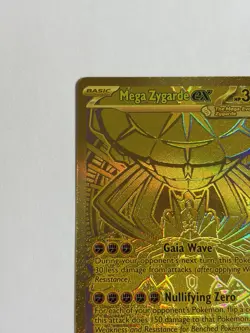 Pokemon TCG Mega Zygarde ex 124/088 Gold Hyper Rare Perfect Order NM - Image 2