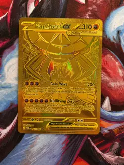 Mega Zygarde EX 124/088 Gold Mega Hyper Rare Perfect Order Pokemon TCG - Image 1