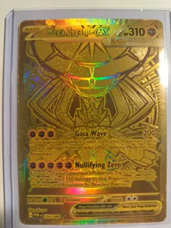 Mega Zygarde ex 124/088 Gold Hyper Rare Pokemon Perfect Order Good Centering - Image 1