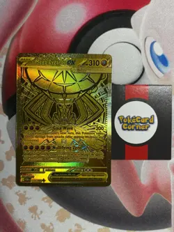 Pokemon TCG Mega Zygarde EX 124/088 Gold Mega Hyper Rare Perfect Order - Image 1
